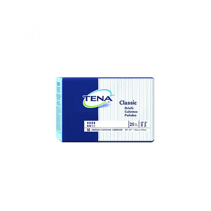 Tena 67720 - Tena Classic Incontinence Brief, Unisex, Medium 34-47 in ...