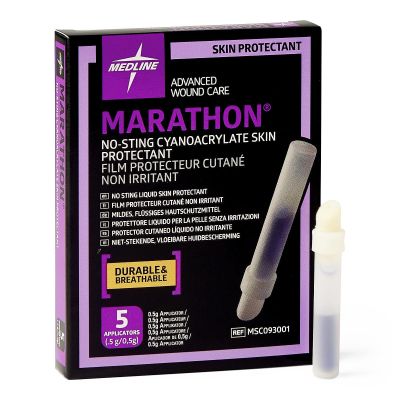 Medline MSC093001 - Medline Marathon Liquid Skin Protectant, 0.5g applicator Latex Free (box 5), BX 5