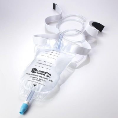 Remington Medical 600-D - Remington Medical Disposable 600ml Drainage Bag For Fluid Drainage with 30" tubing, EA