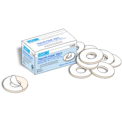 Urocare 5300 - Tracho-Foam Discs, Standard, 1/8in x 1in I.D. x 2 1/4in O.D., BX 20