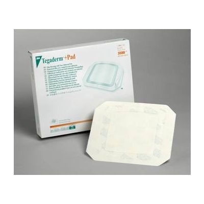 3M 3582 - 3M Tegaderm +Pad Film Dressing with Non-Adherent Pad 3582, Dressing size 2 inch x 2-3/4 inch (5cm x 7cm), Pad size 1 inch x 1-1/2 inch, BX 50
