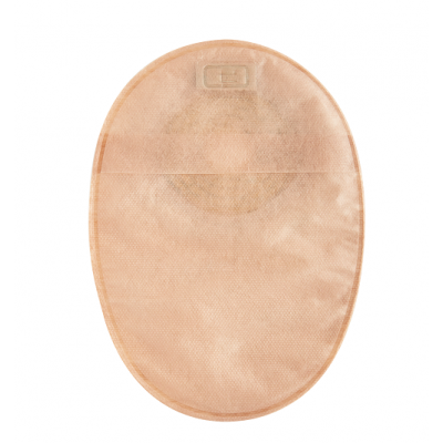 One-Piece Opaque Closed-End Pouch with Modified Stomahesive, 20-70mm Cut-To-Fit Skin Barrier, 2-Sided Comfort Panel, Inspection Window, and Filter