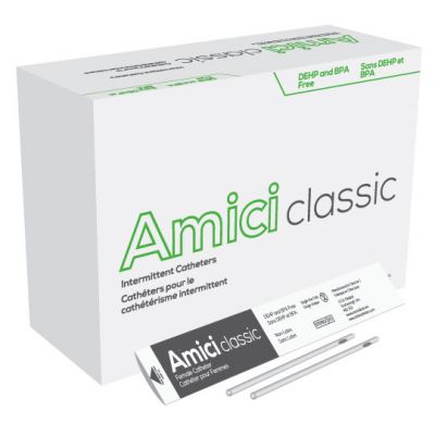 Amici 3610 - AMICI Classic 7" Female Intermittent Catheters, 10 Fr.,  Latex Free, DEHP & BpA Free PVC, No Adapter., BX 100