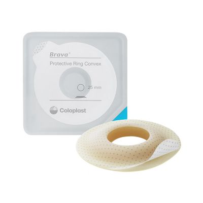 Coloplast 12091 - Brava Protective Ring Convex, 25mm inner diameter, 65mm outer diameter, 8mm thickness, BX 10