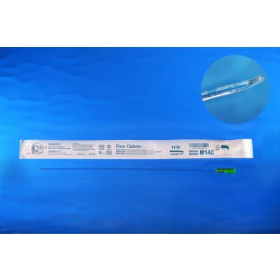 Male 14 French coude catheter