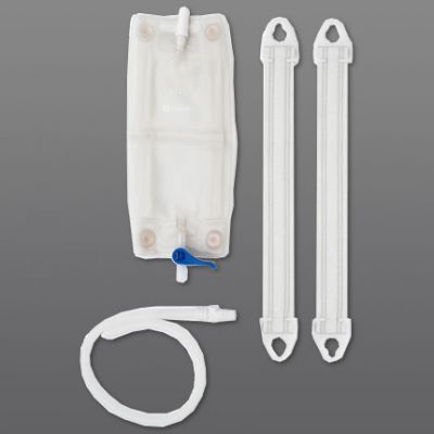 Hollister 9655 - Vented Urinary Leg Bag System, 30oz LARGE, Medium Straps, Combination Pack, EA