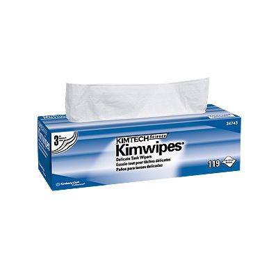 Kimberly-Clark 34743 - Delicate Task Wipes, Kay Dry, XL, Lint Free, CS15/119 Pkg, NON RETURNABLE., CS15Pkg