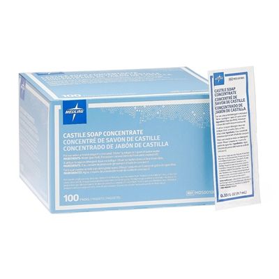 Medline MDS001005 - Castile Soap, 10ml packets, BX 100