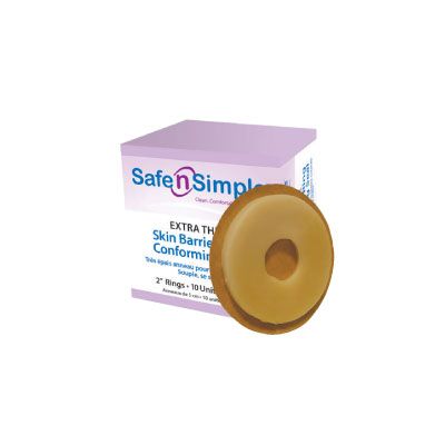 Safe n Simple SNS684D2 - Safe n Simple Conforming Skin Barrier Rings, 2", Extra Thick, BX 10