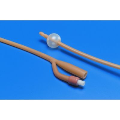 Dover Kenguard Latex 24 Fr, 30cc, 2-Way, 17", Silicone Coated Foley Catheters, (BX 10)