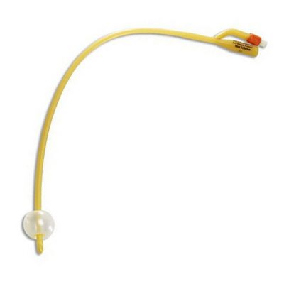 Silicone Elastomer Coated Latex 5cc Foley Catheter, 16Fr  2-way